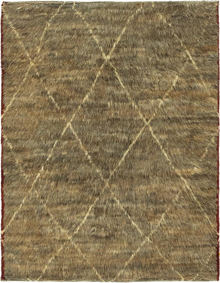 Detail image of 4' 6 x 5' Hand Knotted Darya Wool Square Rug