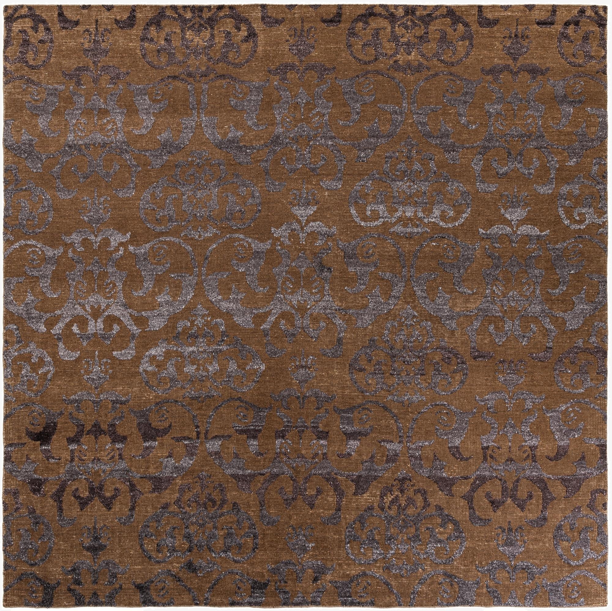 11' 1 x 11' 1 Hand Knotted Darya Wool Square Rug