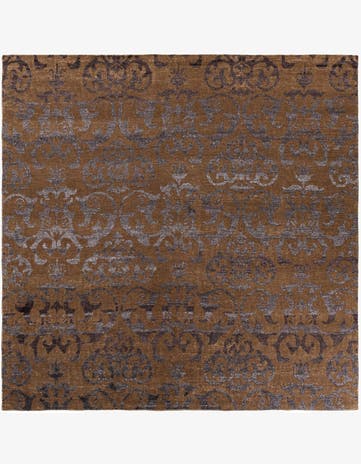 11' 1 x 11' 1 Hand Knotted Darya Wool Square Rug