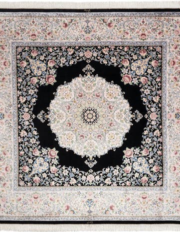 8' 2 x 8' 2 Ghom Design Square Rug