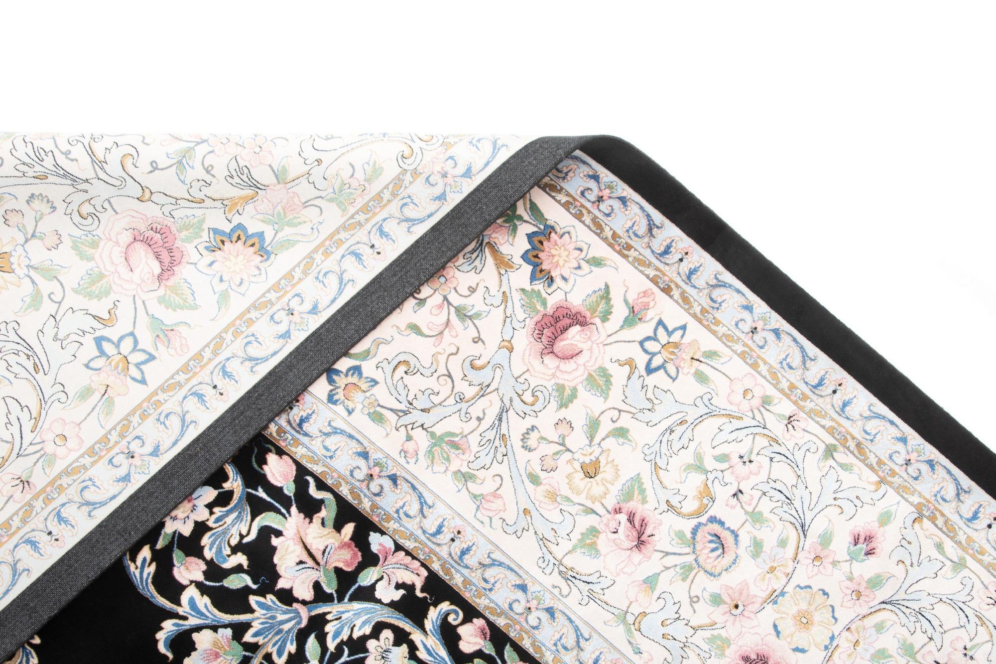8' 2 x 8' 2 Ghom Design Square Rug