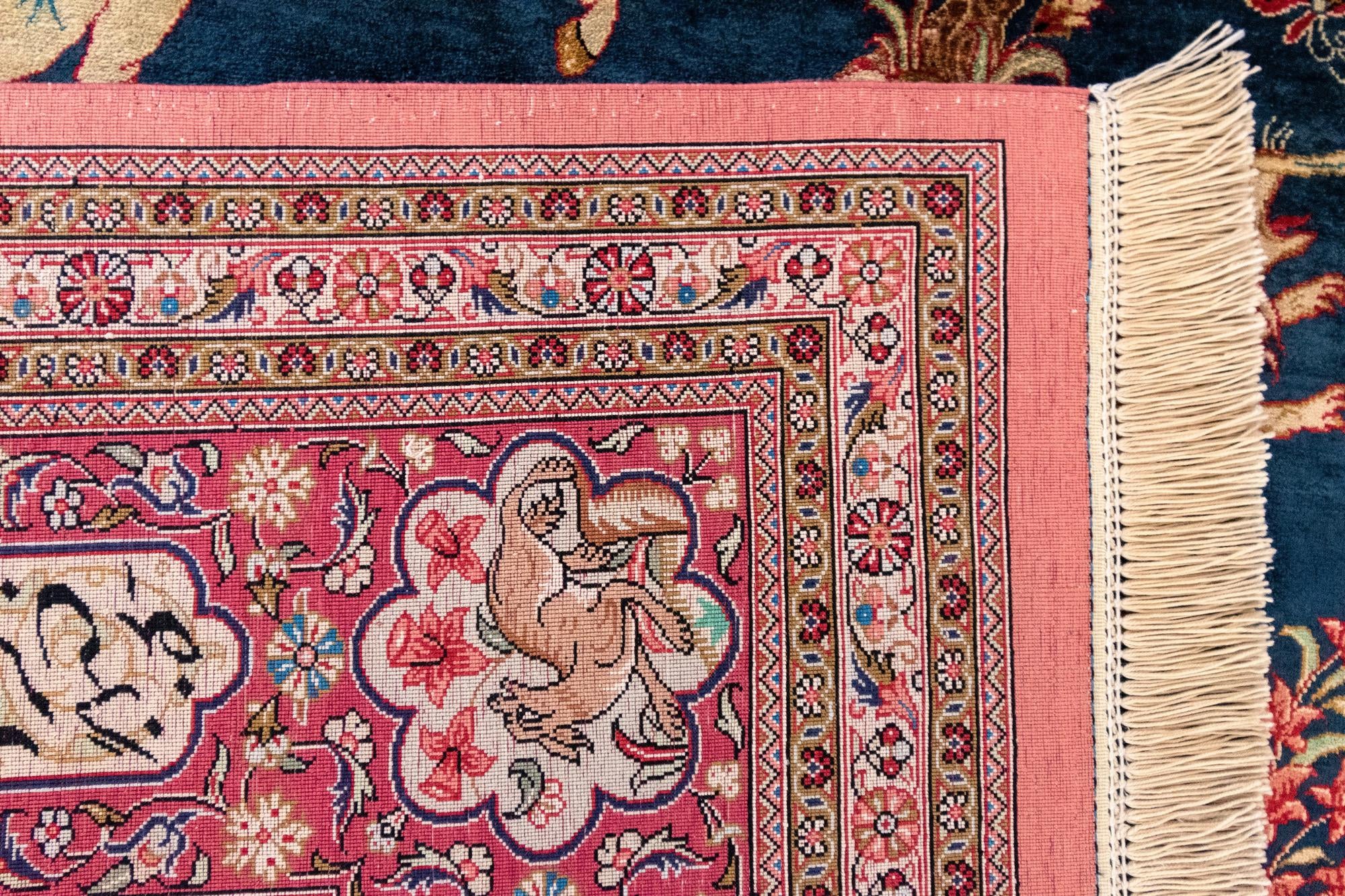6' 2 x 6' 5 Ghom Silk Square Rug