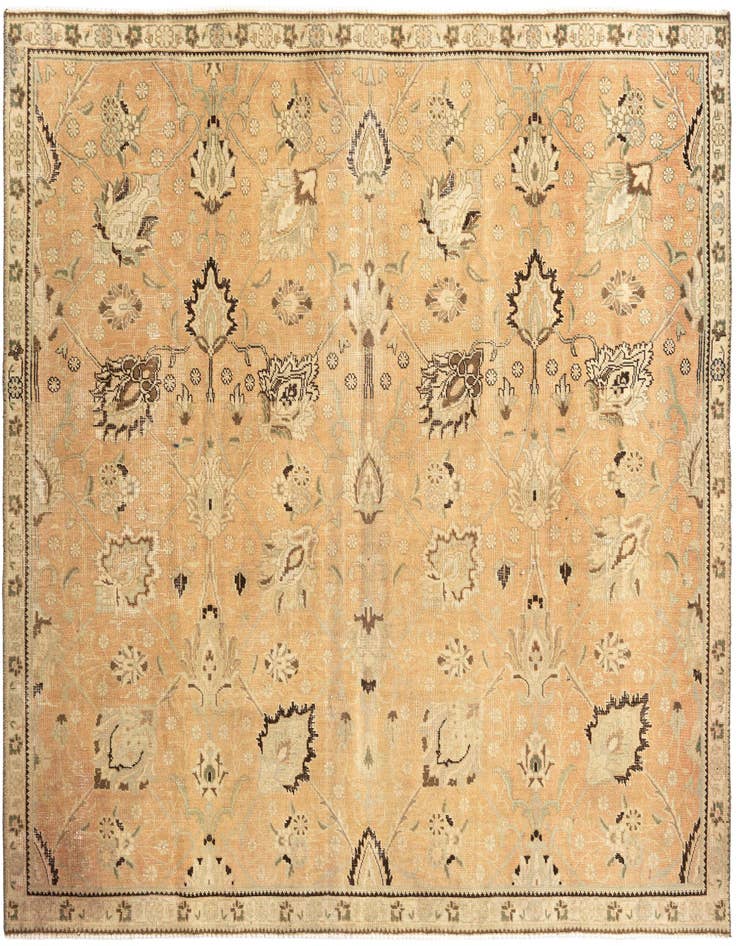 Detail image of 7' 1 x 7' 5 Hamedan Square Rug