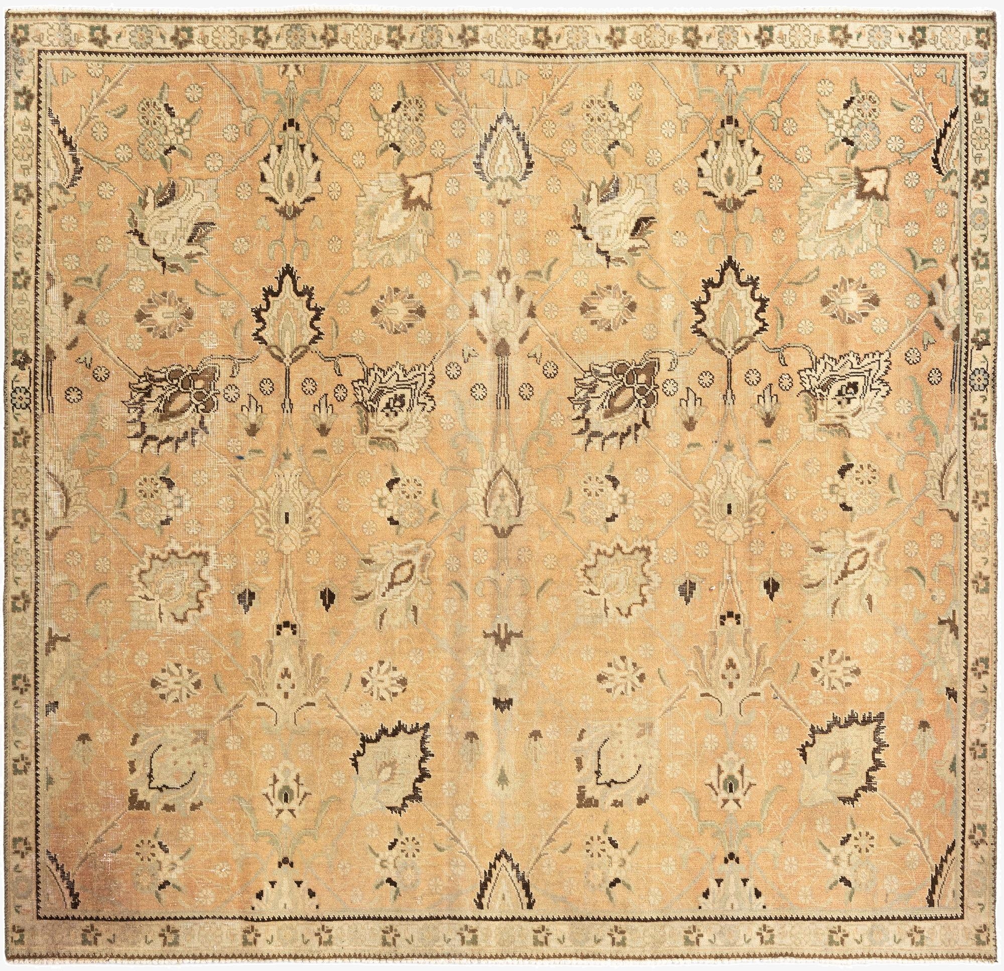7' 1 x 7' 5 Hamedan Square Rug