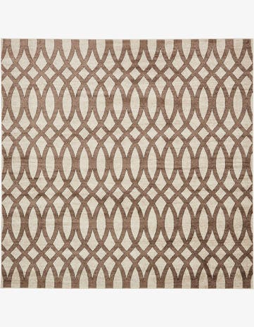 Brown Himalaya Square Rug