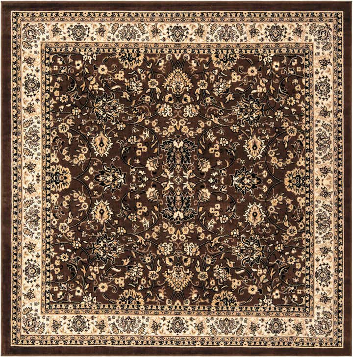 7' 10 x 7' 10 Kashan Design Square Rug
