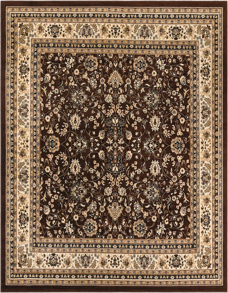 Detail image of 10' x 10' Kashan Design Square Rug