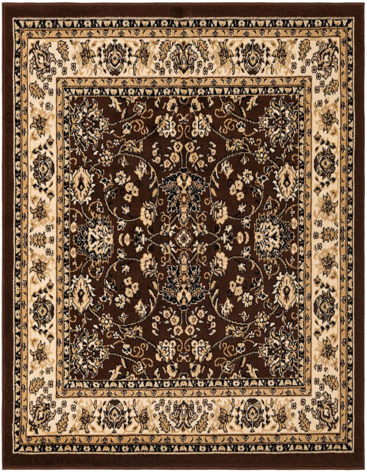 Detail image of 5' 3 x 5' 3 Kashan Design Square Rug