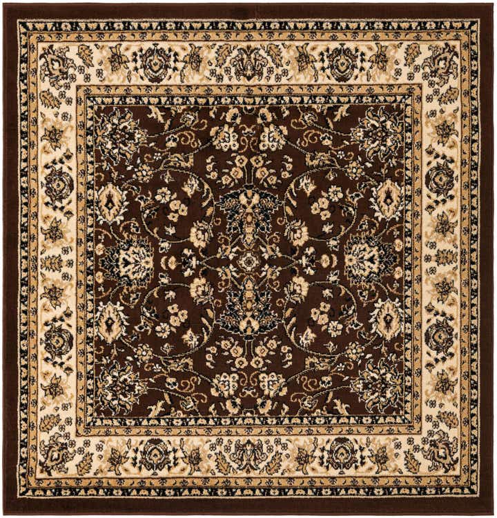 160cm x 160cm Kashan Design Vierkant Vloerkleed
