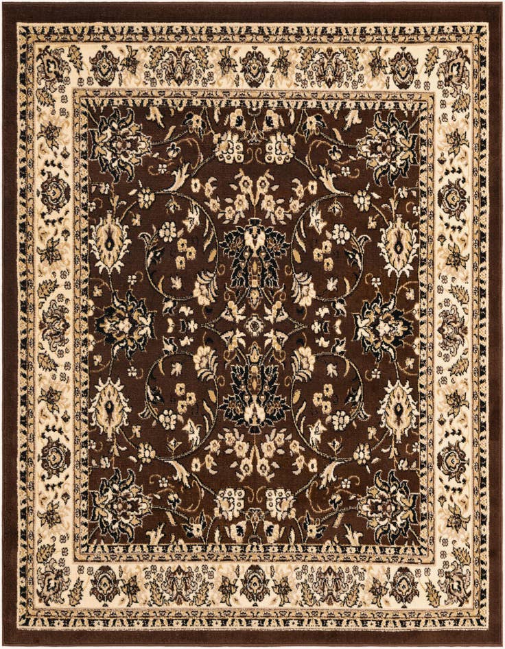 Detail image of 6' x 6' Kashan Design Square Rug