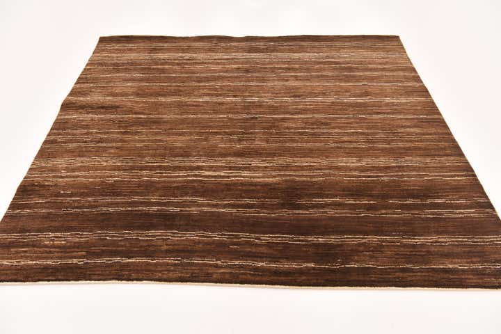 6' x 6' 6 Hand Knotted Kashkuli Gabbeh Wool Square Rug