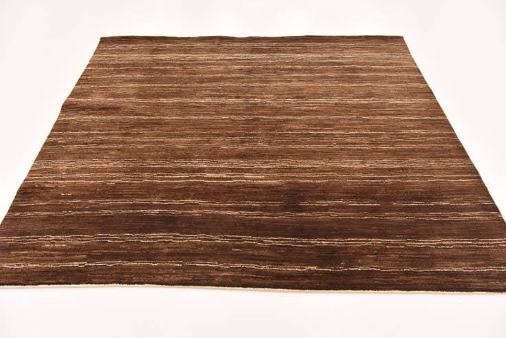 Detail image of 6' x 6' 6 Hand Knotted Kashkuli Gabbeh Wool Square Rug