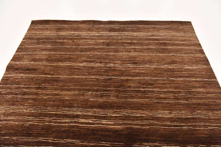 6' x 6' 6 Hand Knotted Kashkuli Gabbeh Wool Square Rug