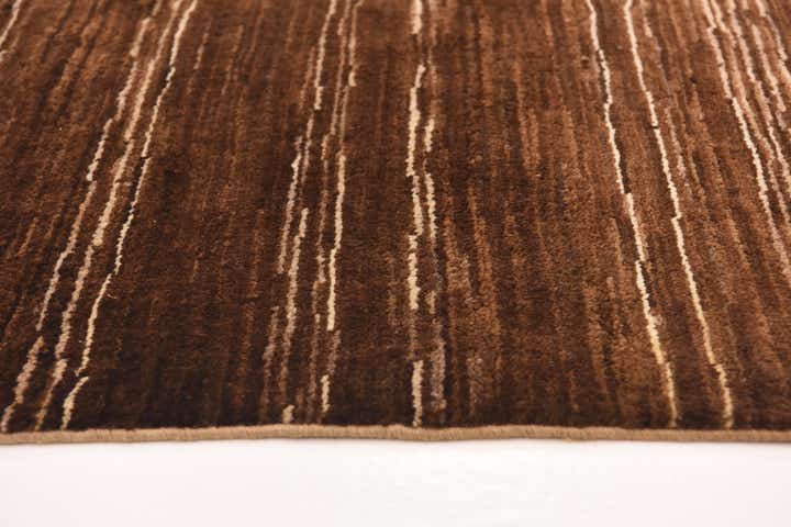 6' x 6' 6 Hand Knotted Kashkuli Gabbeh Wool Square Rug