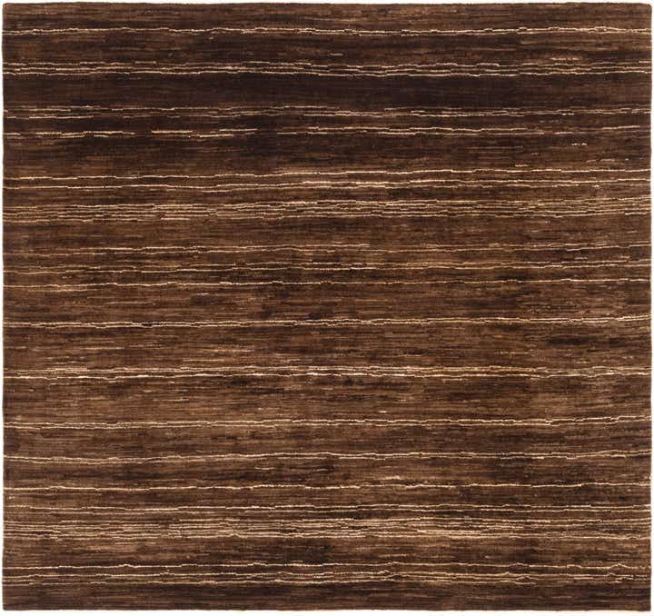 6' x 6' 6 Hand Knotted Kashkuli Gabbeh Wool Square Rug