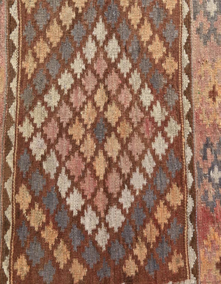 Detail image of 3' 9 x 4'  Hand Woven Kilim Fars Wool Square Rug