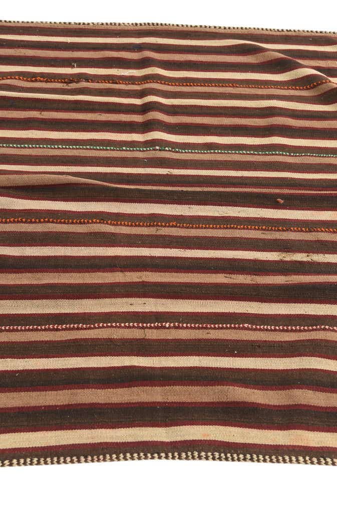 4' 1 x 4' 3 Hand Woven Kilim Fars Wool Square Rug
