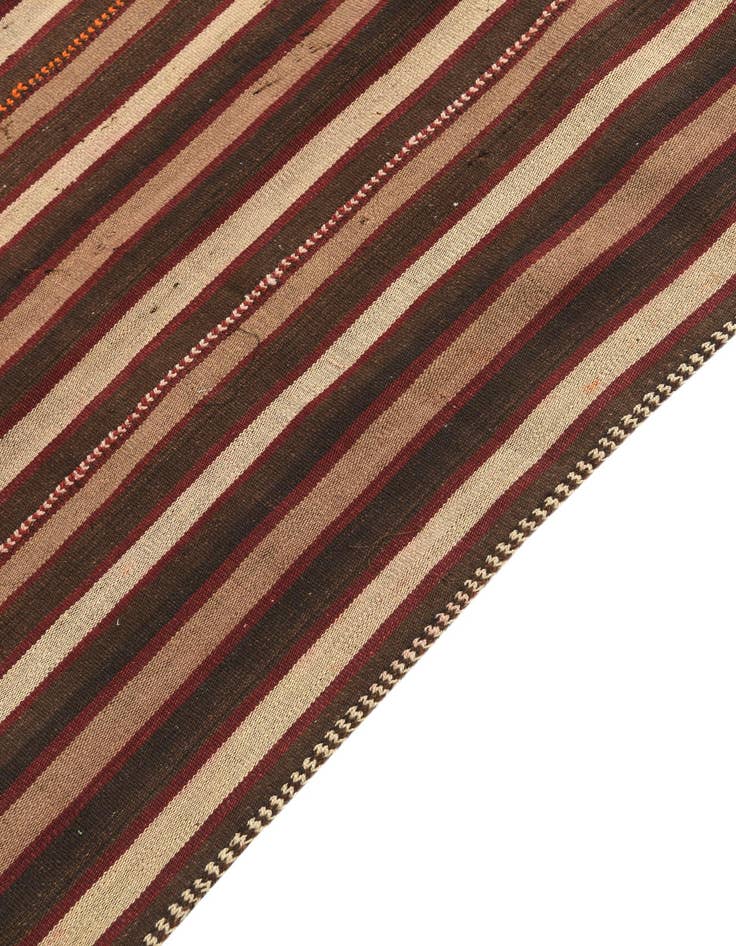 Detail image of 4' 1 x 4' 3 Hand Woven Kilim Fars Wool Square Rug