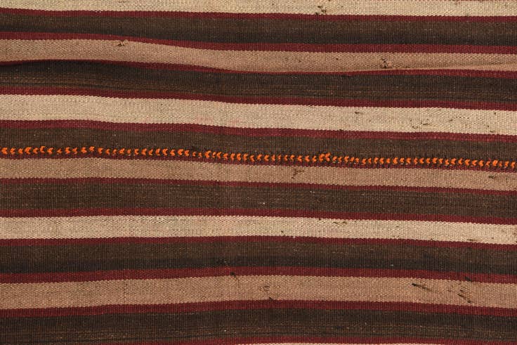 Detail image of 4' 1 x 4' 3 Hand Woven Kilim Fars Wool Square Rug