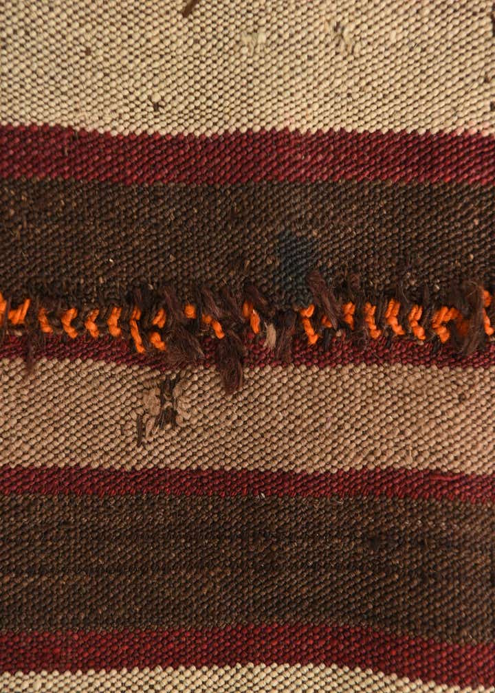 4' 1 x 4' 3 Hand Woven Kilim Fars Wool Square Rug
