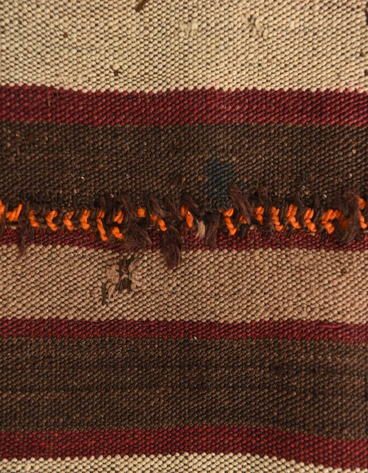 Detail image of 4' 1 x 4' 3  Hand Woven Kilim Fars Wool Square Rug