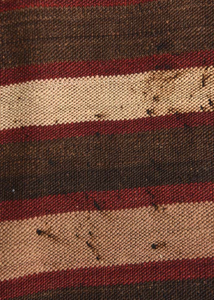 4' 1 x 4' 3 Hand Woven Kilim Fars Wool Square Rug