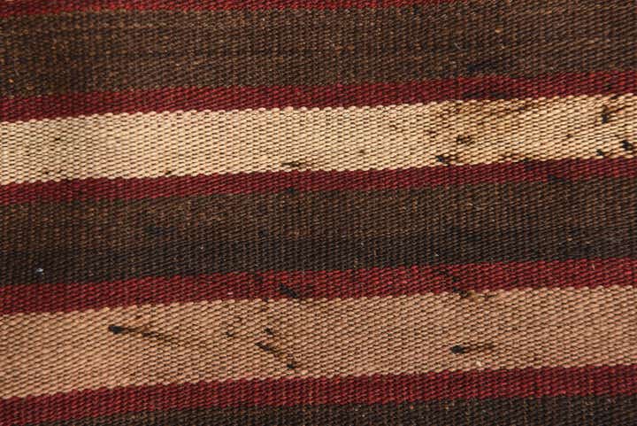 4' 1 x 4' 3 Hand Woven Kilim Fars Wool Square Rug