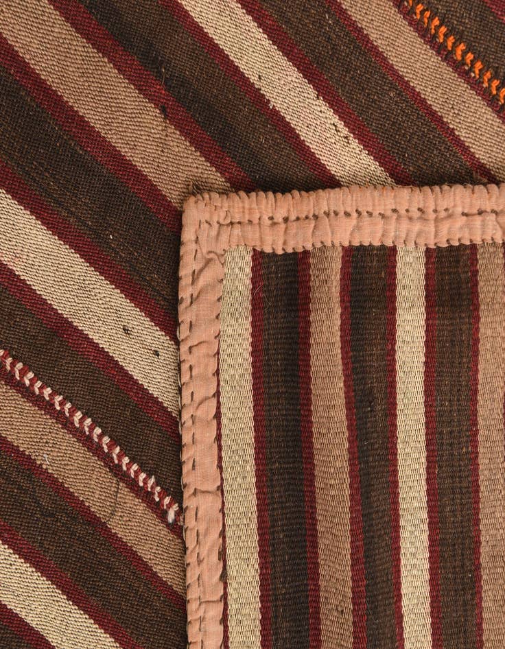 Detail image of 4' 1 x 4' 3  Hand Woven Kilim Fars Wool Square Rug