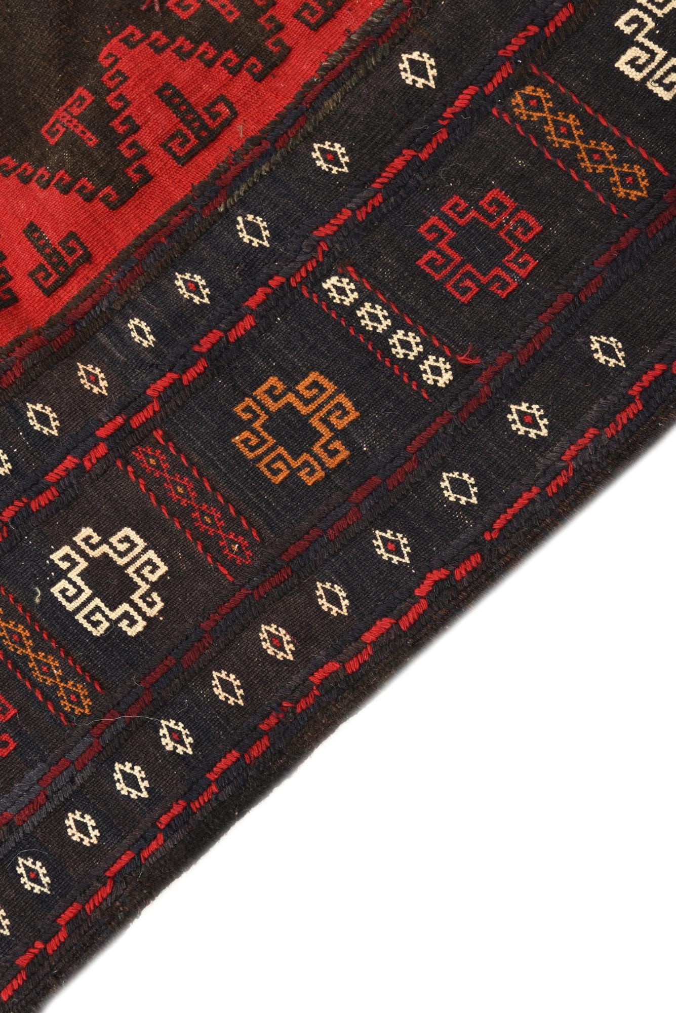 4' x 4' Hand Woven Kilim Fars Wool Square Rug