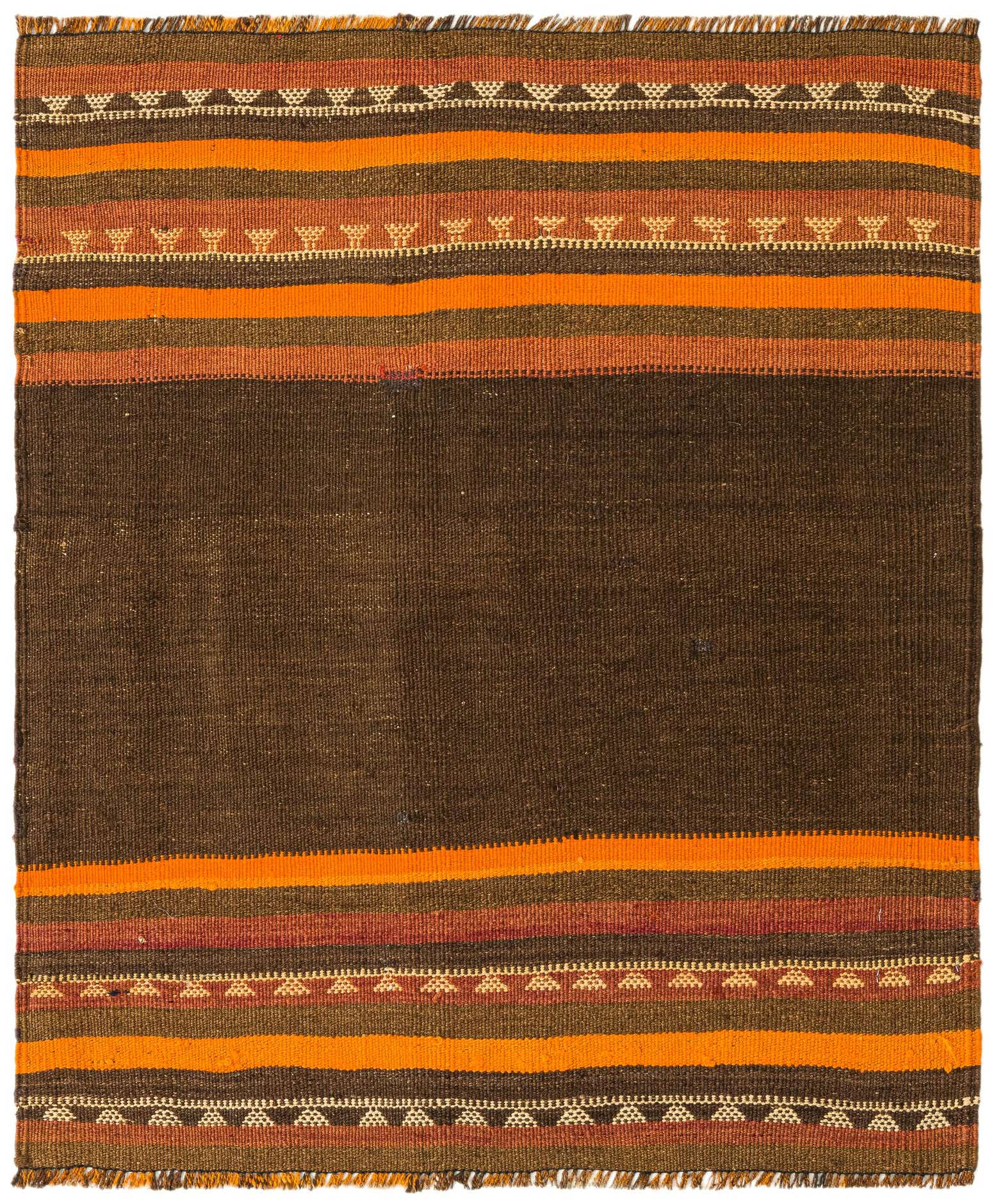 95cm x 110cm Hand Woven Kilim Fars Wool Square Rug