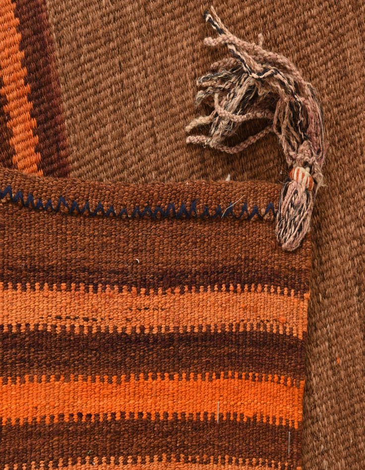 Detail image of 3' 2 x 3' 6  Hand Woven Kilim Fars Wool Square Rug