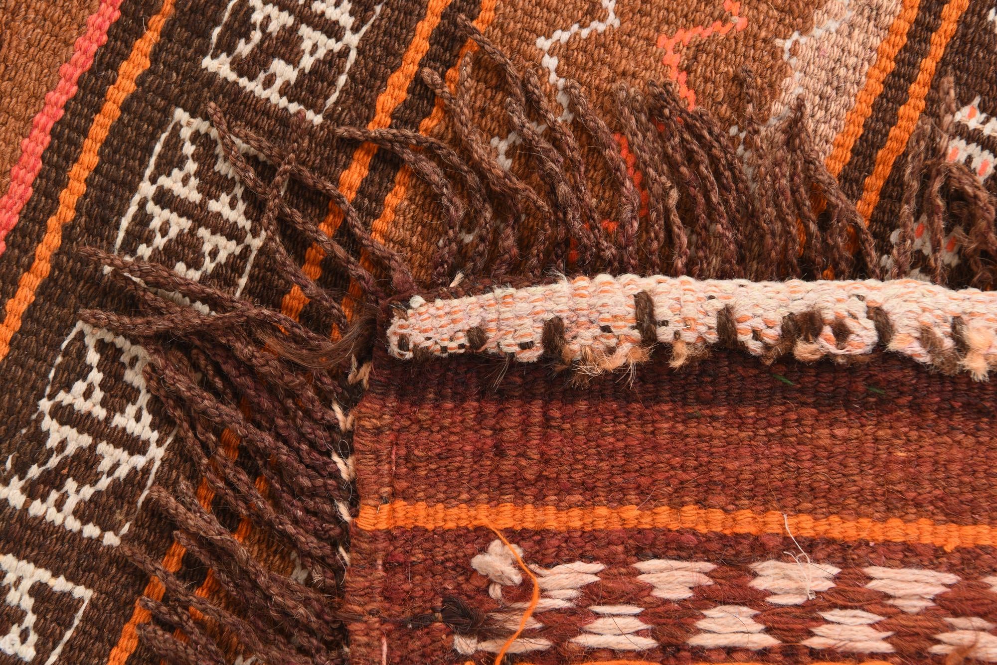 90cm x 110cm Tejido a mano Kilim Modern Alfombra Lana Cuadrado