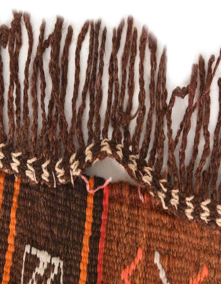 Detail image of 3' x 3' 8  Hand Woven Kilim Modern Wool Square Rug