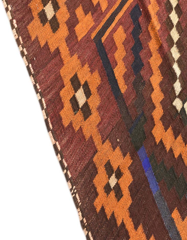 Detail image of 4' 1 x 4' 2  Hand Woven Kilim Modern Wool Square Rug