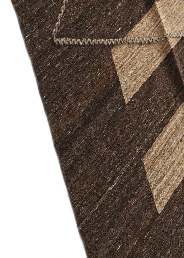 12' 9 x 13' 5 Hand Woven Kilim Modern Wool Square Rug