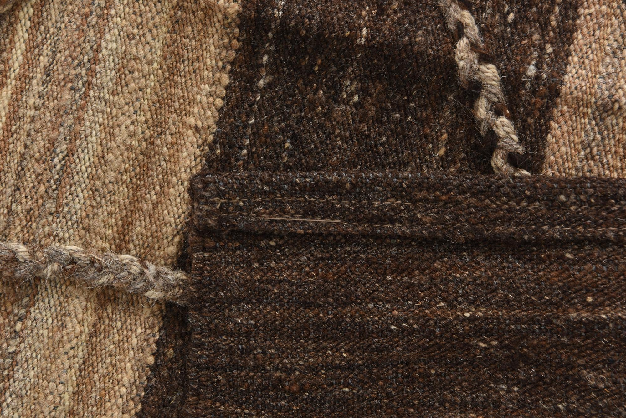 12' 9 x 13' 5 Hand Woven Kilim Modern Wool Square Rug