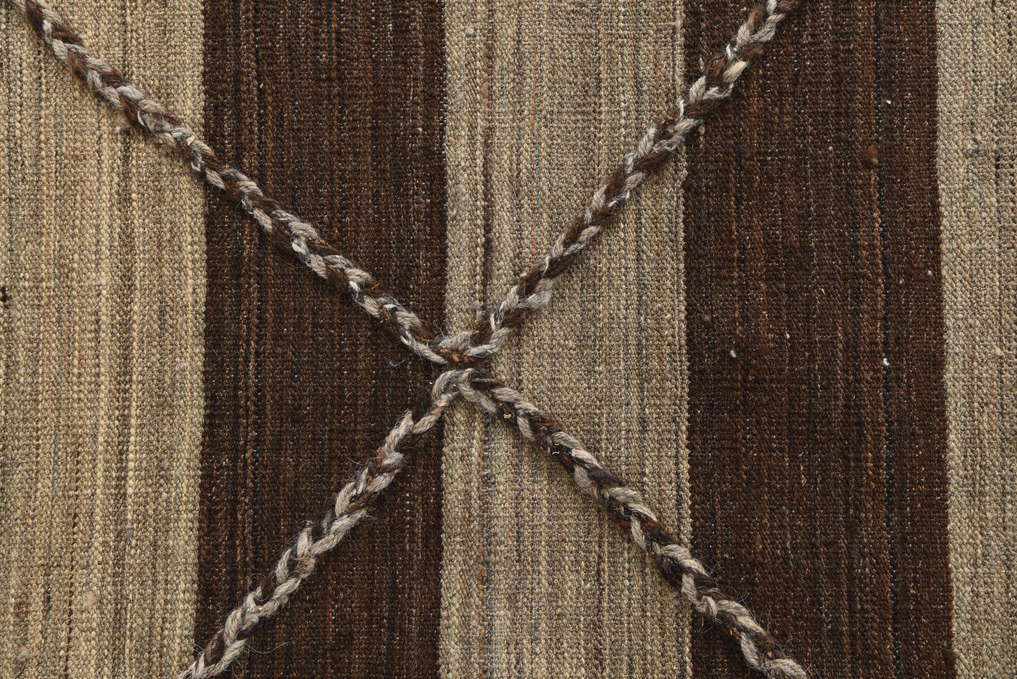 13' 1 x 13' 8 Hand Woven Kilim Modern Wool Square Rug