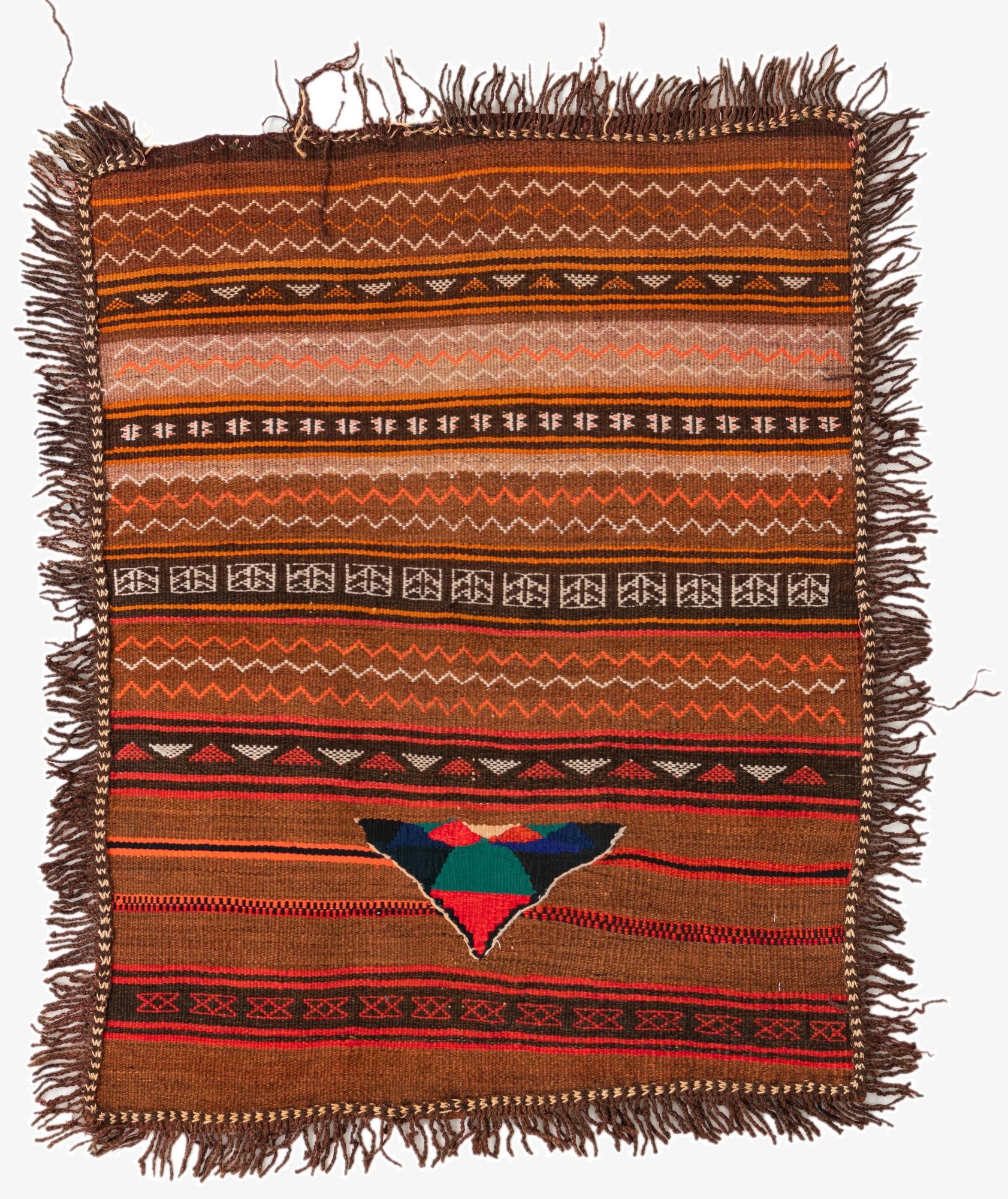 3' x 3' 8  Hand Woven Kilim Modern Wool Square Rug