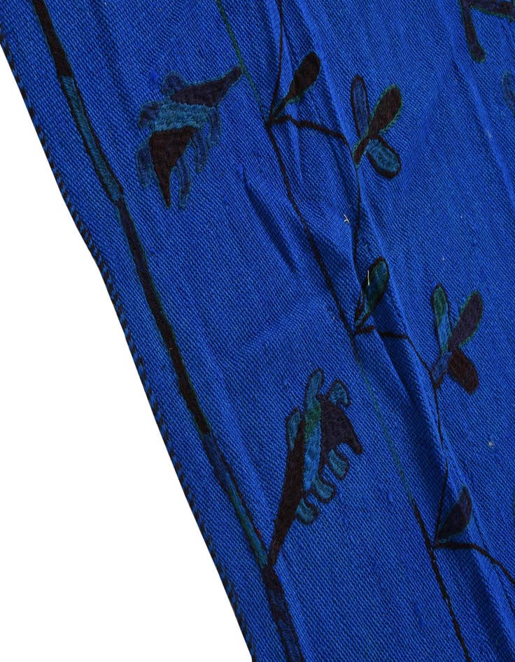 Detail image of 5' 3 x 6' 8  Hand Woven Kilim Suzani Wool Square Rug