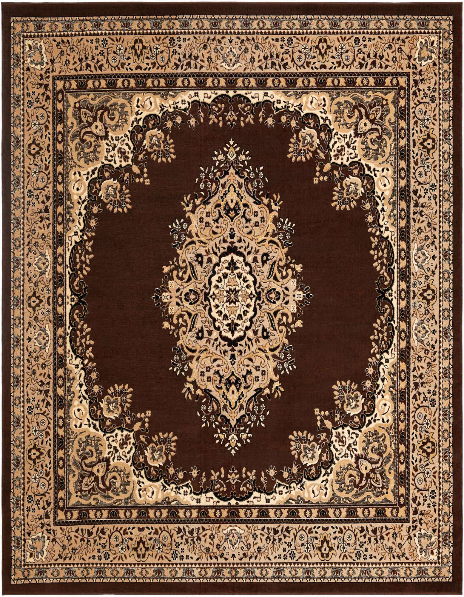 10' x 10' Mashad Design Square Rug