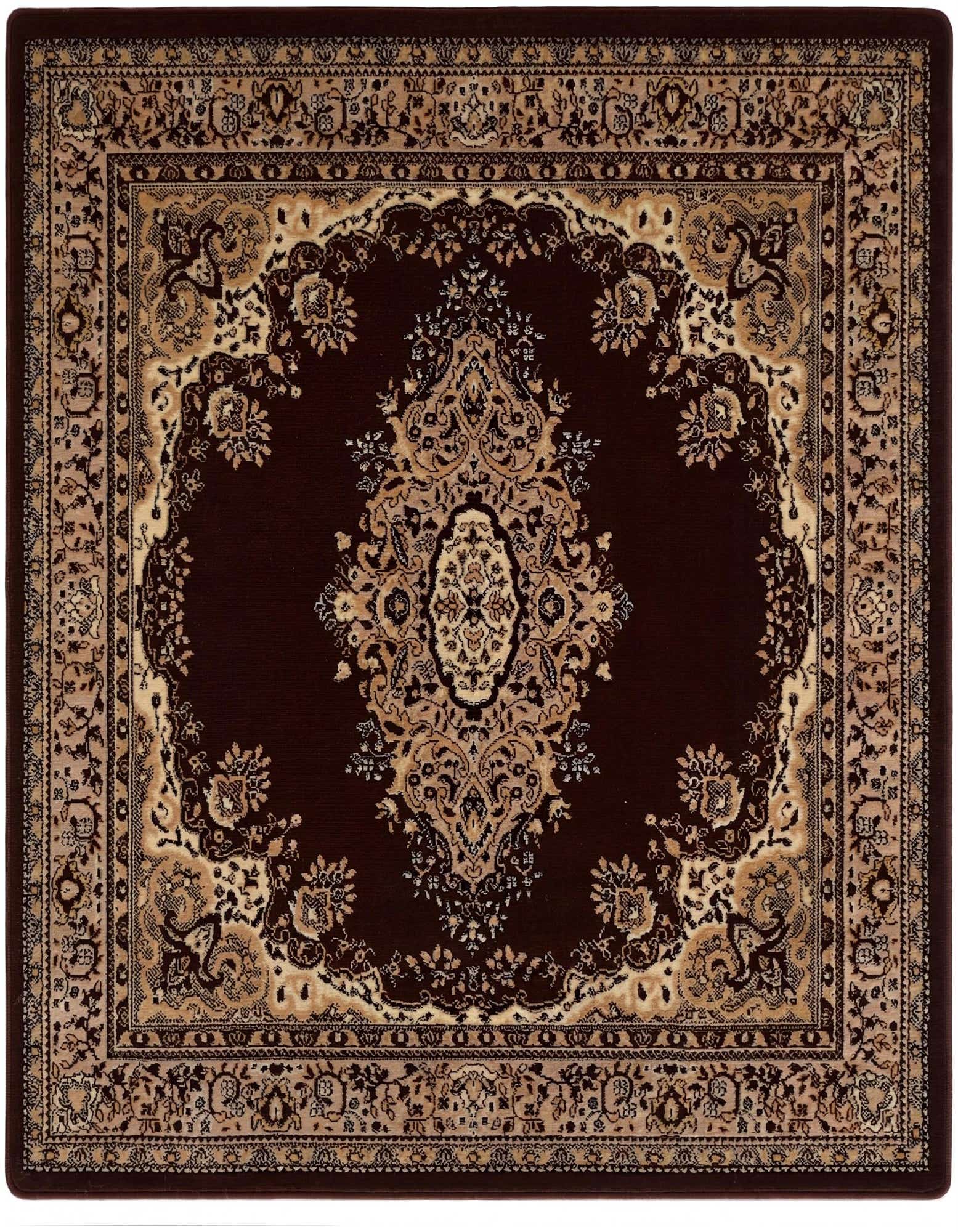 5' 3 x 5' 3 Mashad Design Square Rug