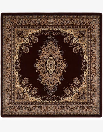 5' 3 x 5' 3 Mashad Design Square Rug
