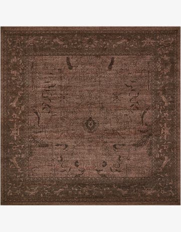 Brown Miranda Square Rug