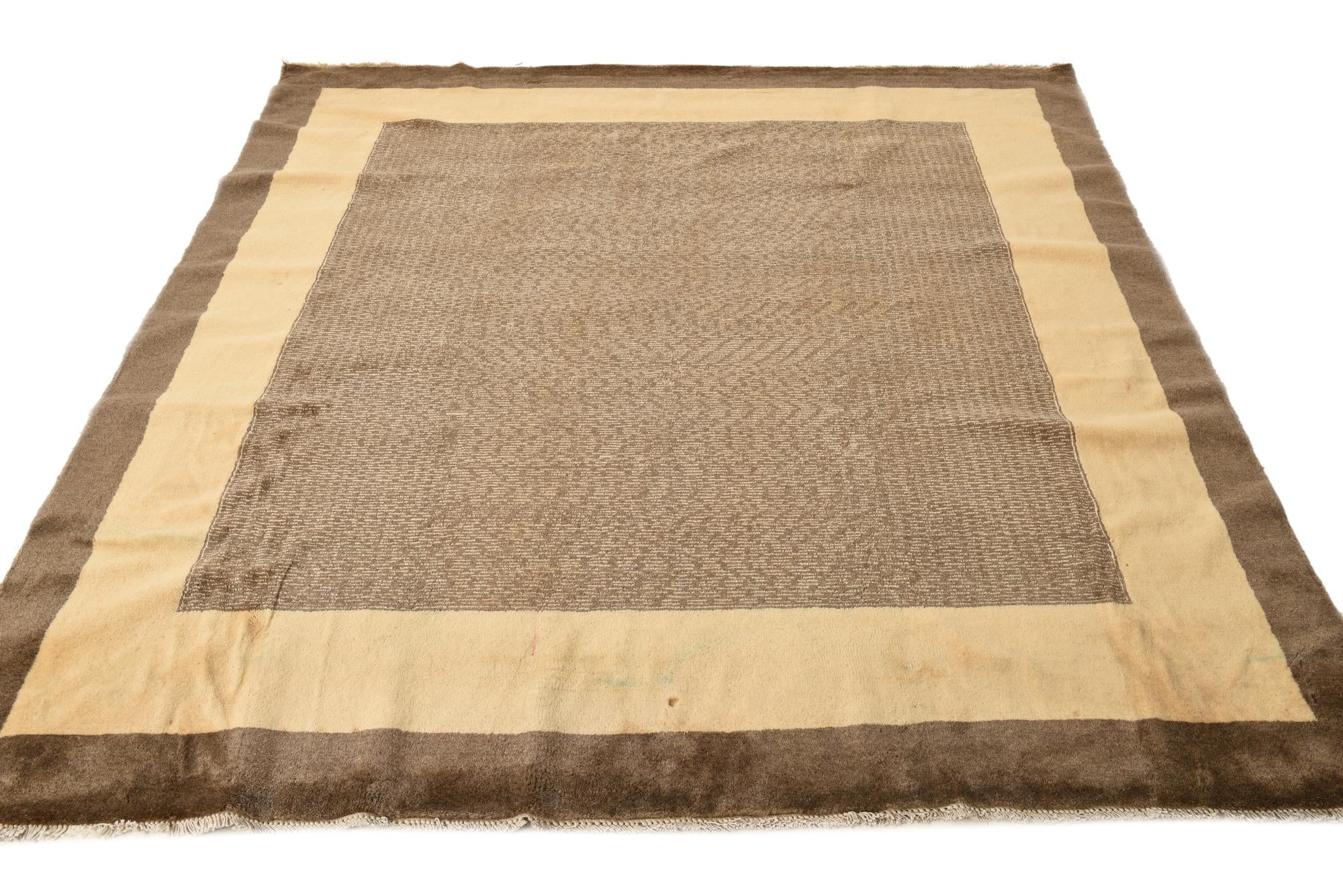 6' 4 x 6' 10 Hand Knotted Modern Ziegler Square Rug