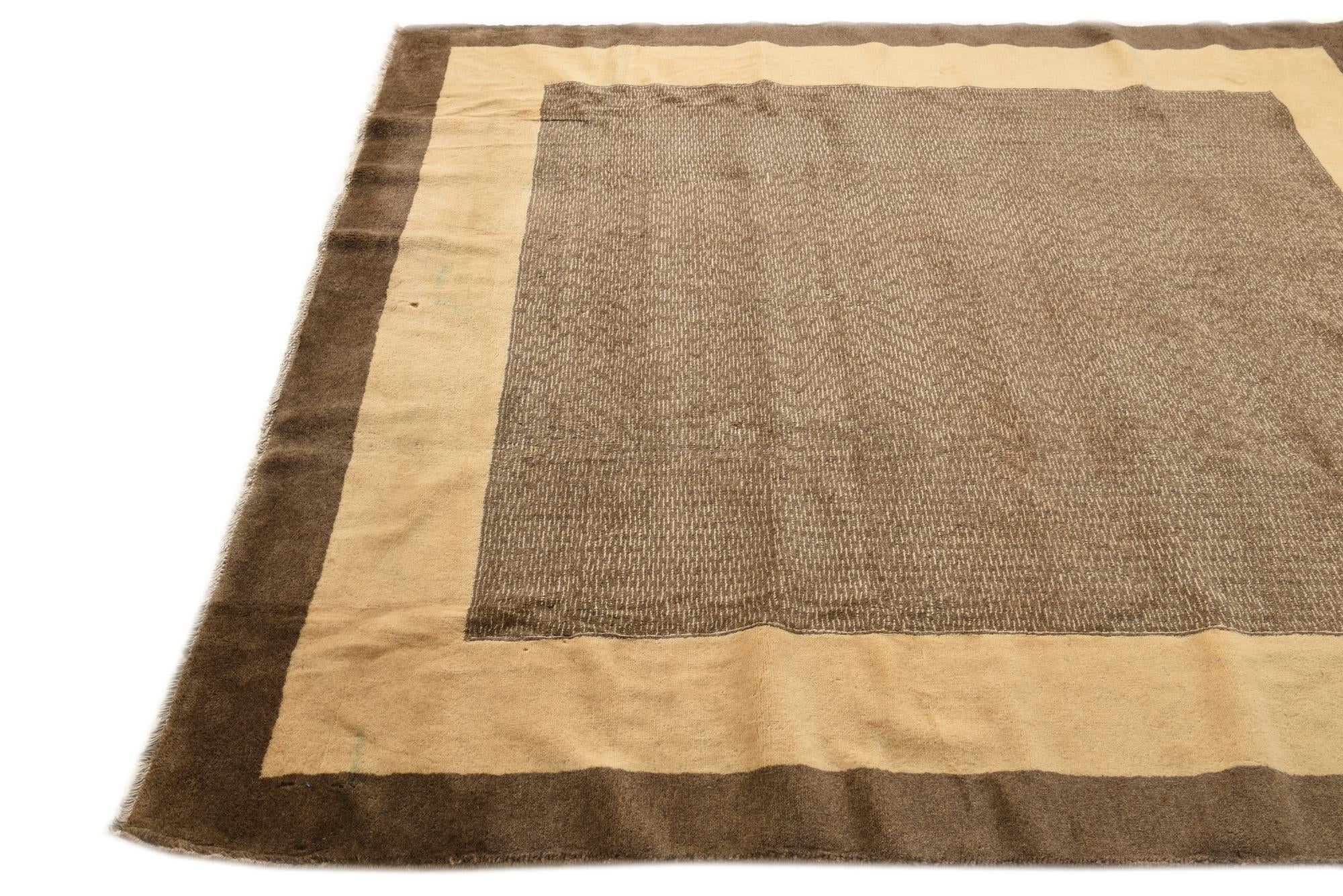 6' 4 x 6' 10 Hand Knotted Modern Ziegler Square Rug