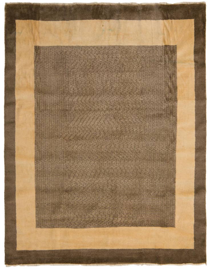 Detail image of 6' 4 x 6' 10 Hand Knotted Modern Ziegler Square Rug