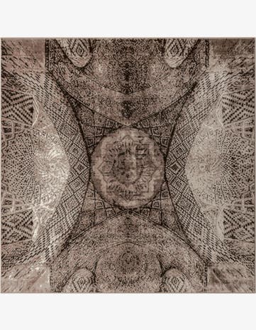 Brown Monaco Square Rug