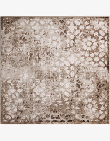 Brown Monte Carlo Square Rug