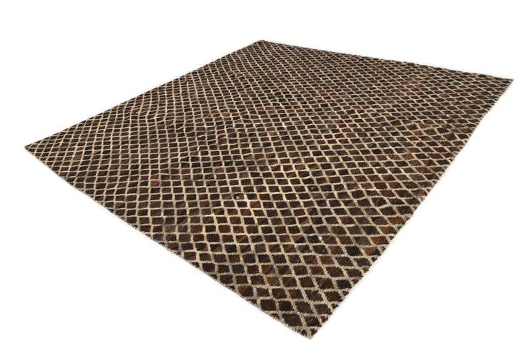 Detail image of 7' 10 x 8' 1 Hand Knotted Moroccan Wool Square Rug