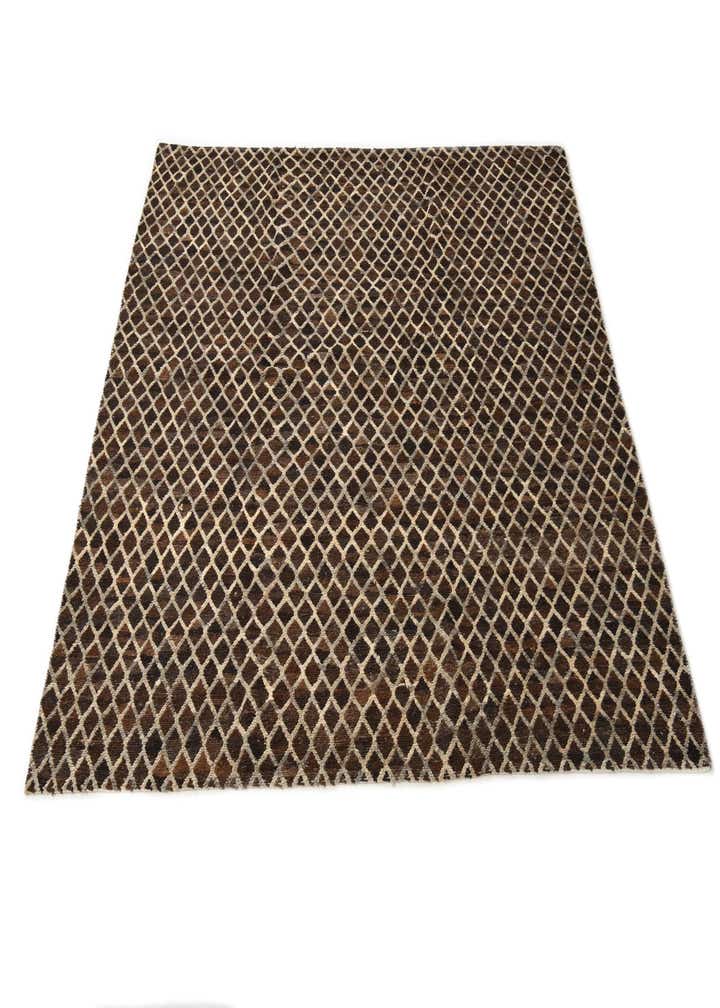 7' 10 x 8' 1 Hand Knotted Moroccan Wool Square Rug